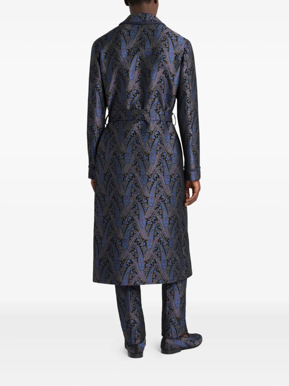 ETRO Badjas met paisley-patroon met jacquard Blauw
