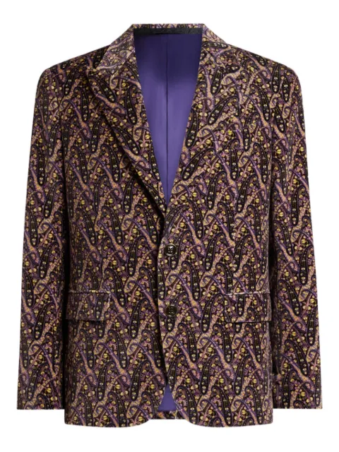 ETRO floral paisley velvet jacket