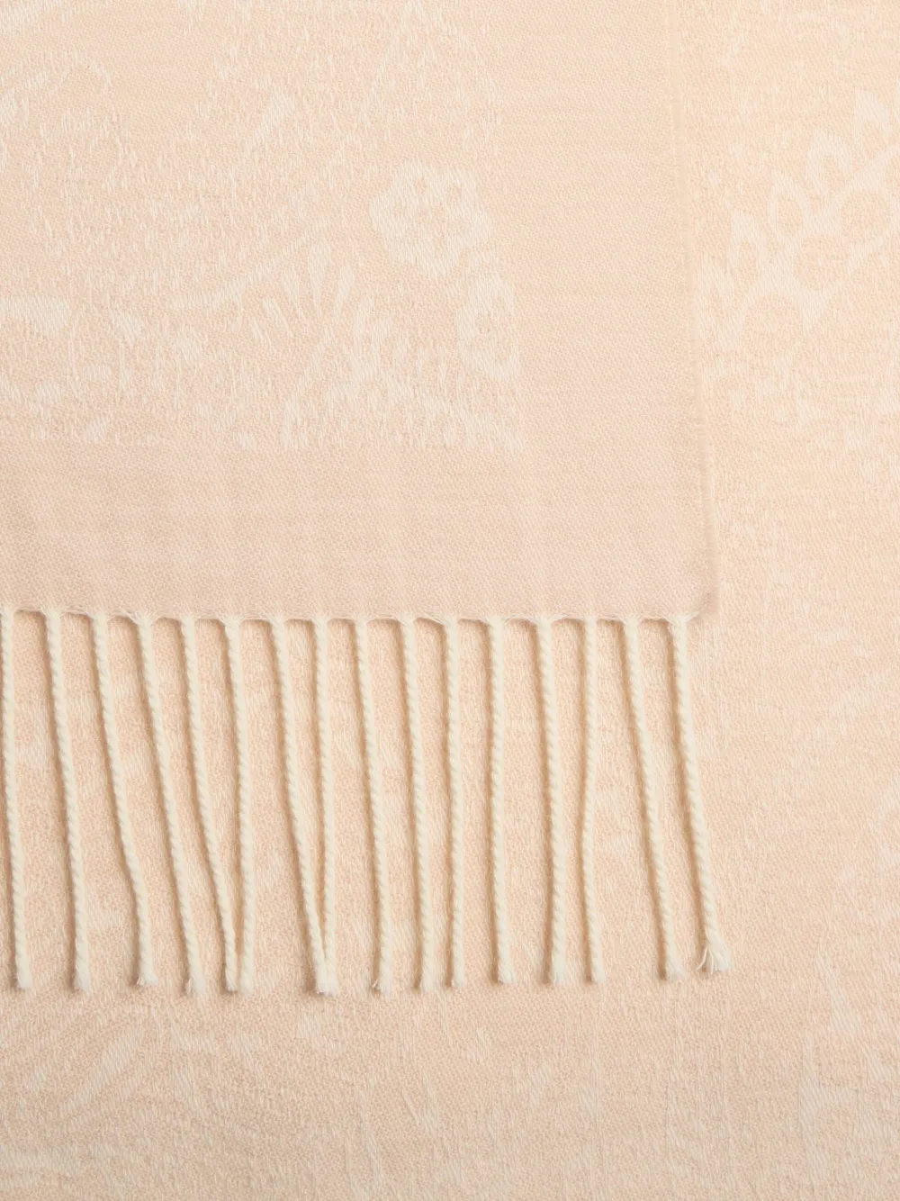ETRO Sjaal met bloemen, jacquard en paisley-patroon - Beige