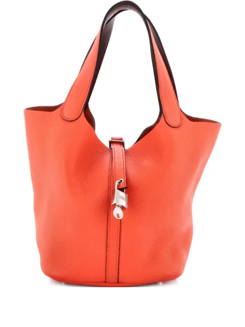 Hermès Pre-Owned Eclat Picotin Lock Bag Clemence MM bucket bag