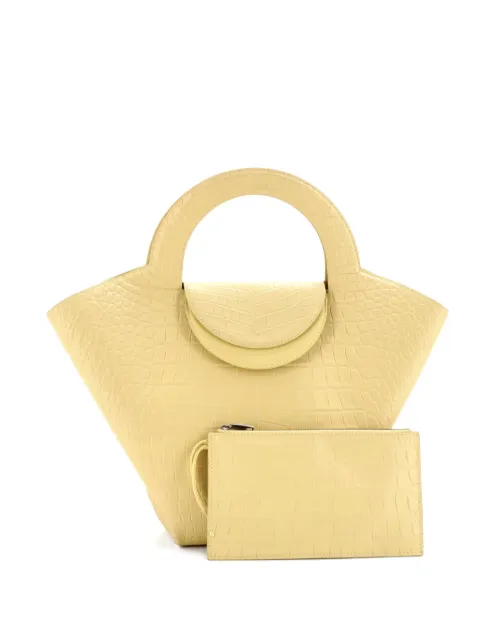 Bottega Veneta Pre-Owned Doll Crocodile Embossed Leather Medium tote bag