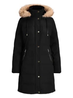 LAUREN RALPH LAUREN ブラックコート Lauren Ralph Lauren Casaco Matelassê Com Pelos | Preto | FARFETCH BR