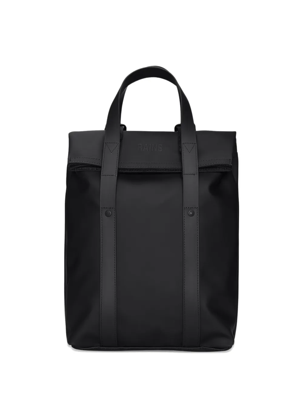 Rains mini 2 Way top-handle tote backpack | noir | Image 1