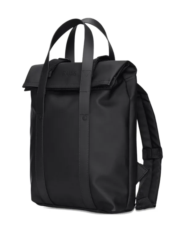 best squared black mini backpack The Apple Rains mini backpack is designed for users who need a reliable storage solution for their tablet or notebook Rains - Black 2 Way