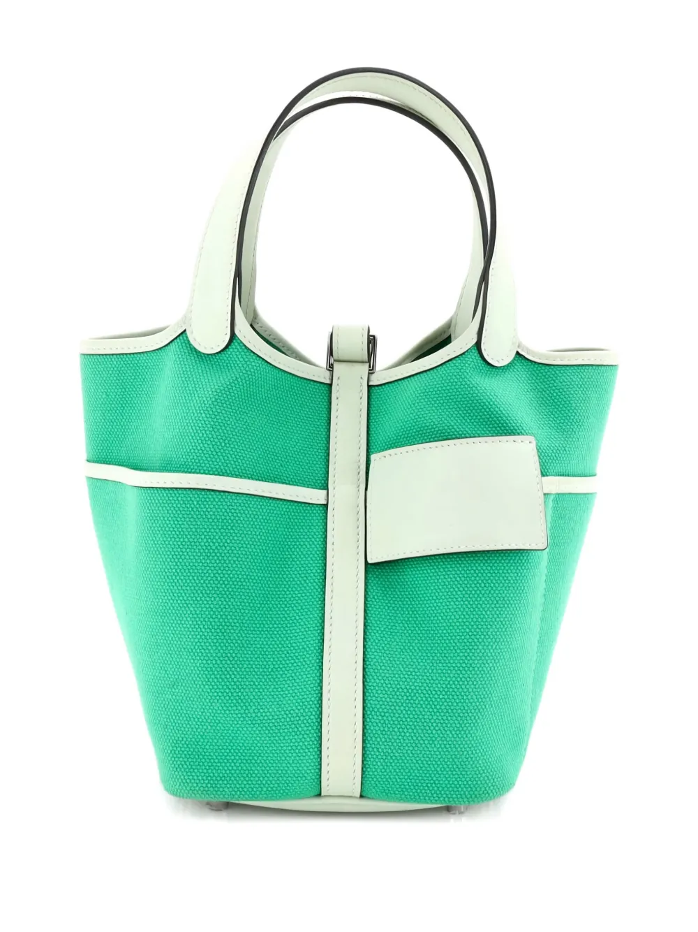 Hermès Pre-Owned Cargo Picotin Lock Bag Canvas and Swift PM bucket bag | Pre-Owned | Image 2