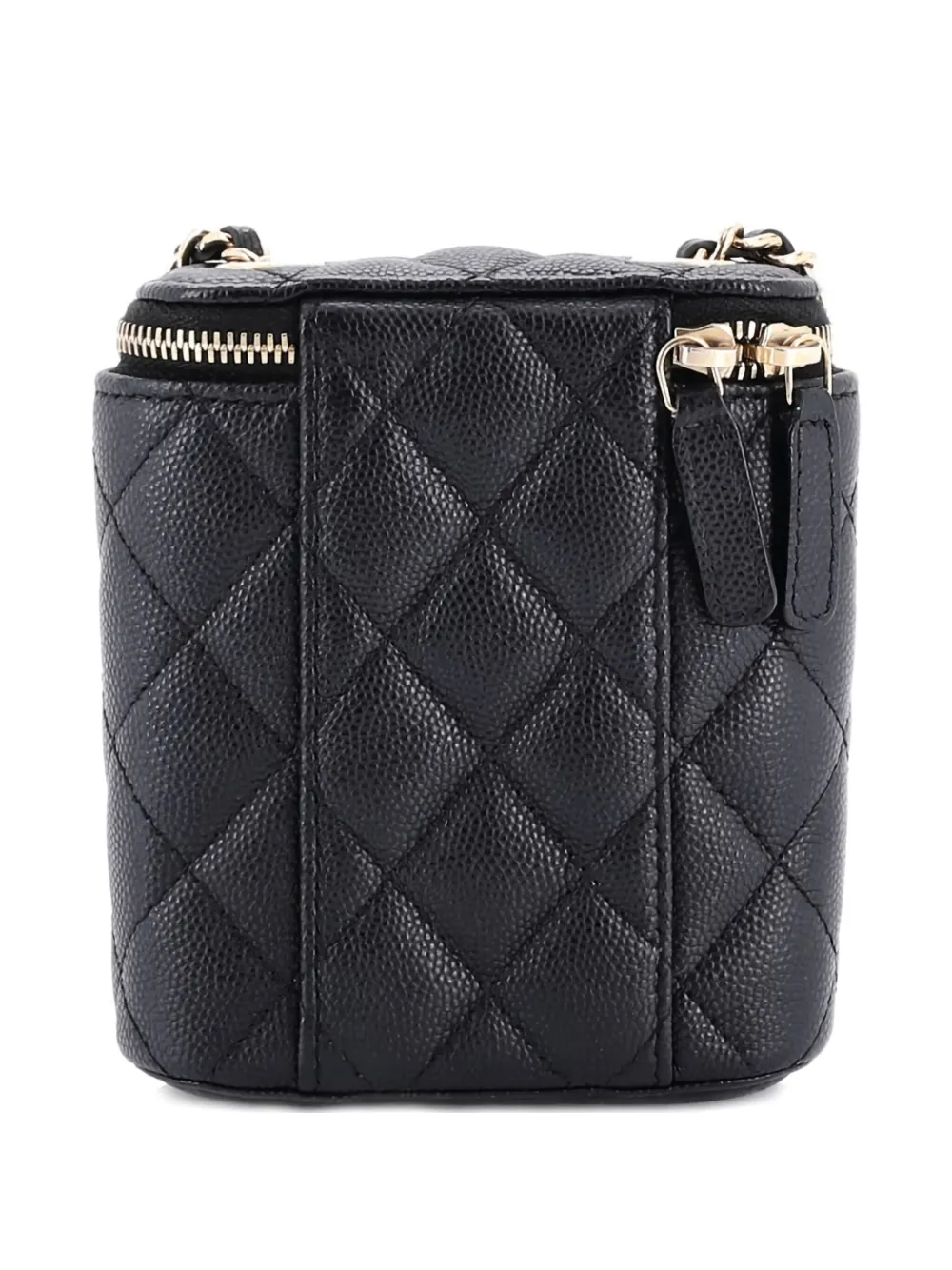 CHANEL Pre-Owned Vertical Classic Vanity Case with Chain Quilted Caviar Mini shoulder bag | Pre-Owned | Image 2