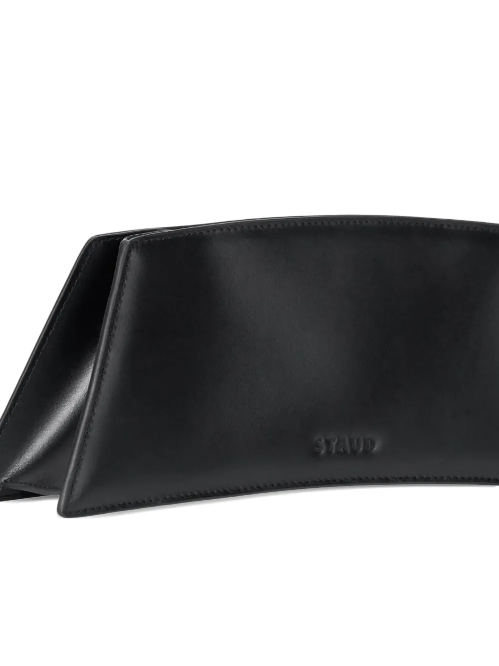 Staud Rectangular Shoulder Bag Detachable Strap In Black