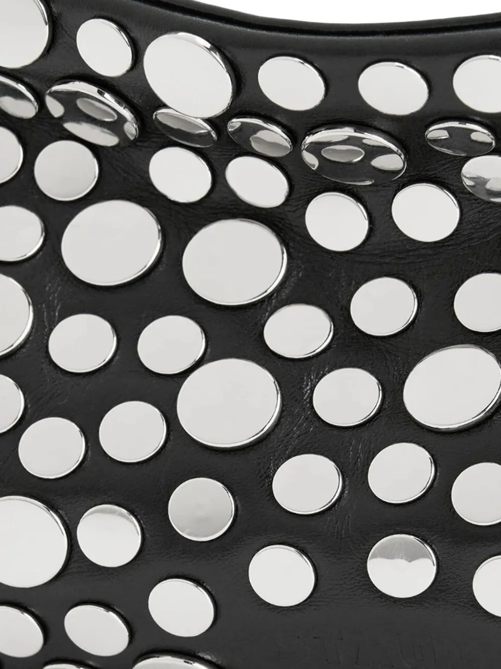 STAUD Demy schoudertas met studs Zwart