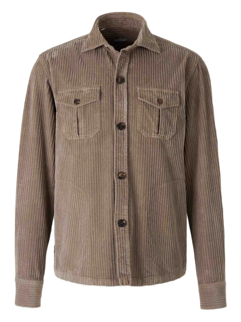 Vincenzo Di Ruggiero button-up shirt jacket | Brown | Image 1