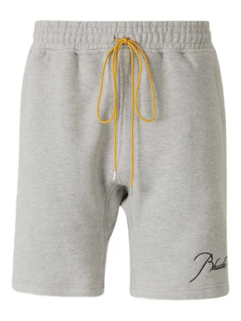 RHUDE drawstring embroidered track shorts