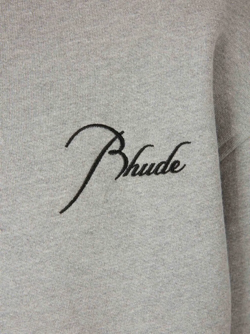 RHUDE Sweater met halve rits Grijs
