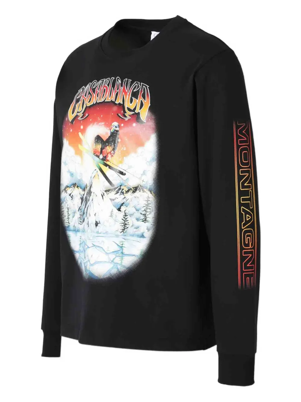 Casablanca T-shirt met print Zwart