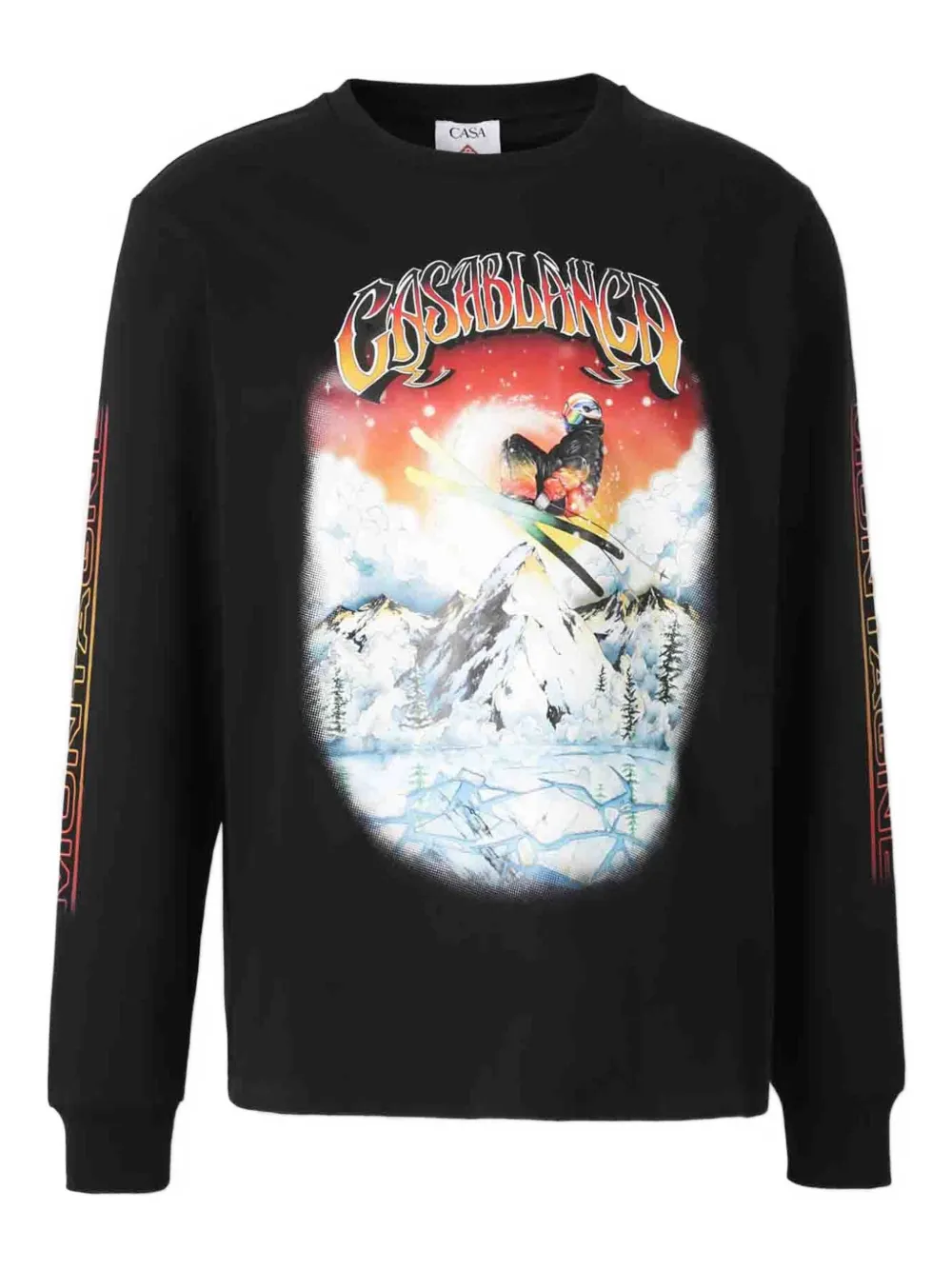 Casablanca long sleeve printed t-shirt - ブラック Casablanca long sleeve printed t-shirt - ブラック
