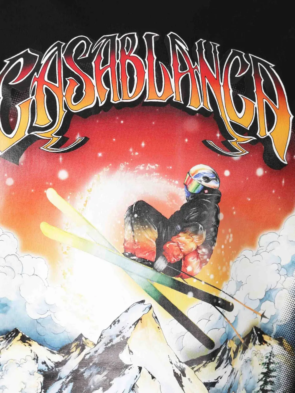 Casablanca T-shirt met print Zwart