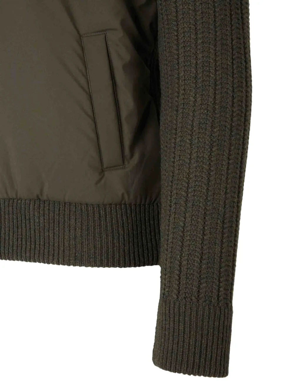Gran Sasso Geribbelde trui van kasjmier-wolblend Groen