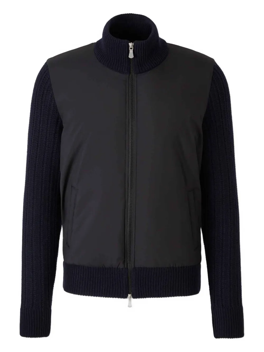 Gran Sasso Ribbed-detail Cardigan In Blue