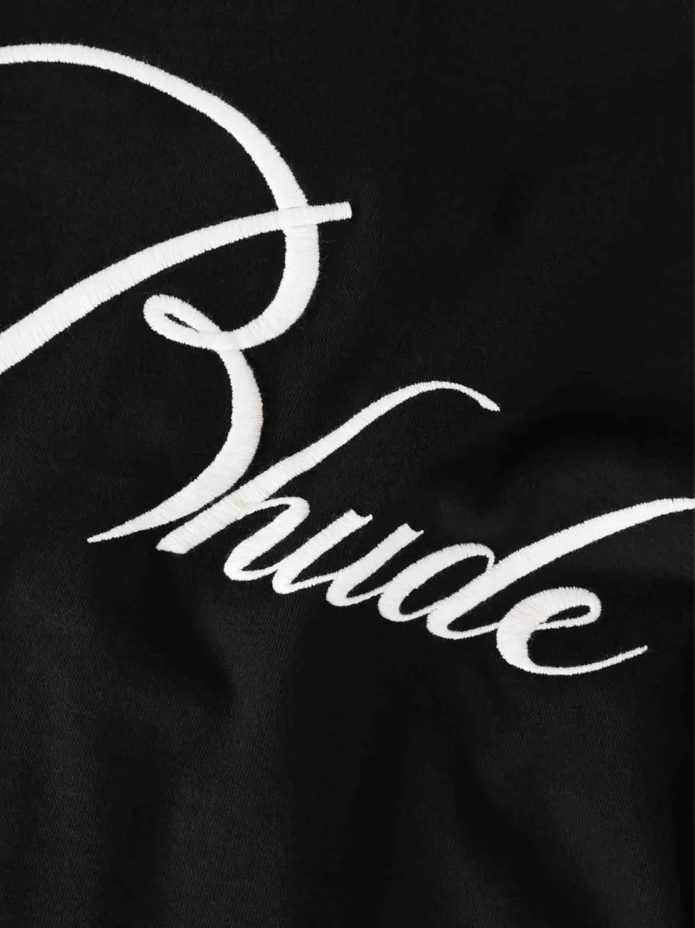 RHUDE T-shirt met geborduurd logo Zwart