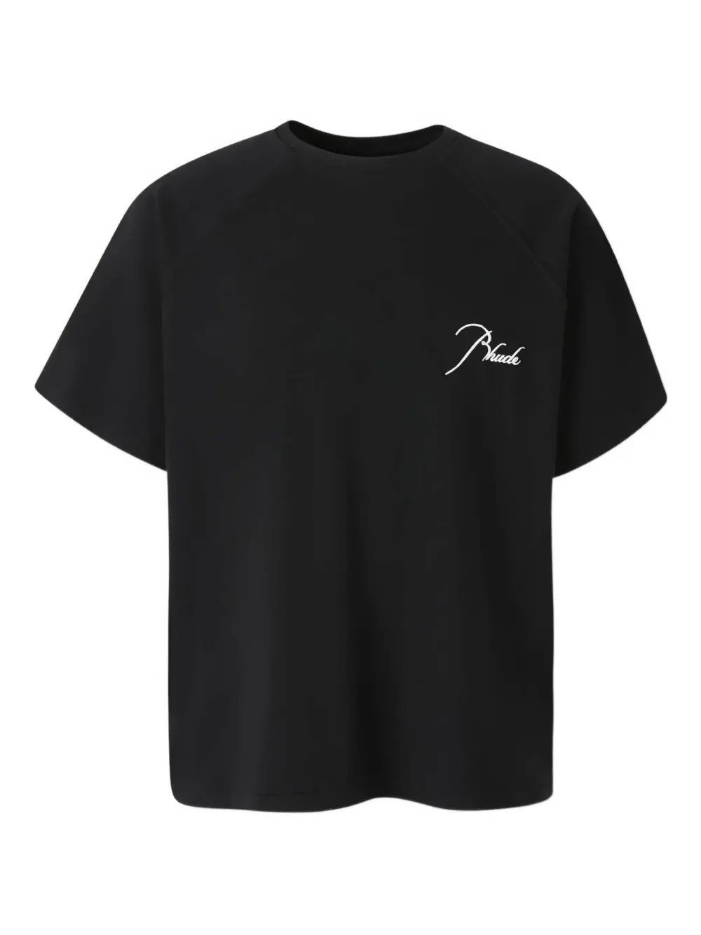 RHUDE embroidered-logo T-shirt | Black | Image 1