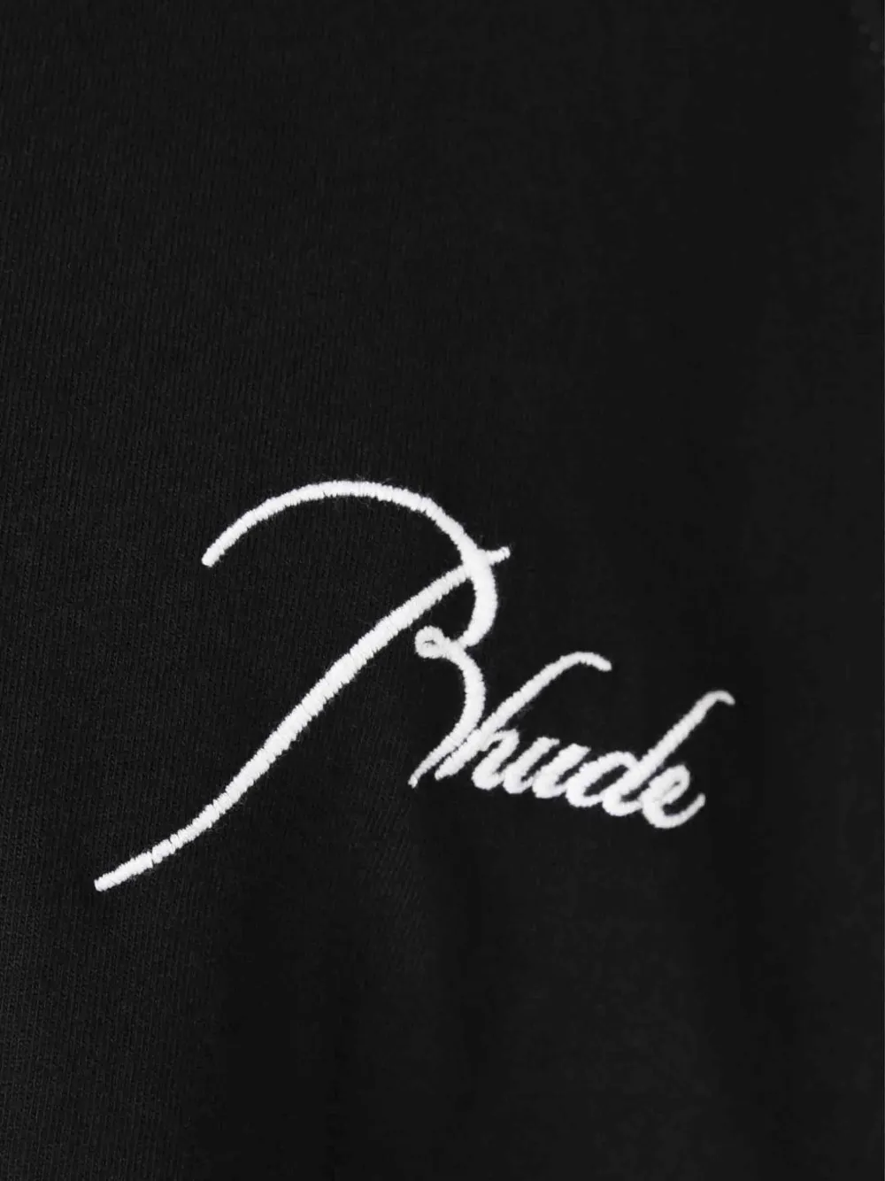 RHUDE T-shirt met geborduurd logo Zwart