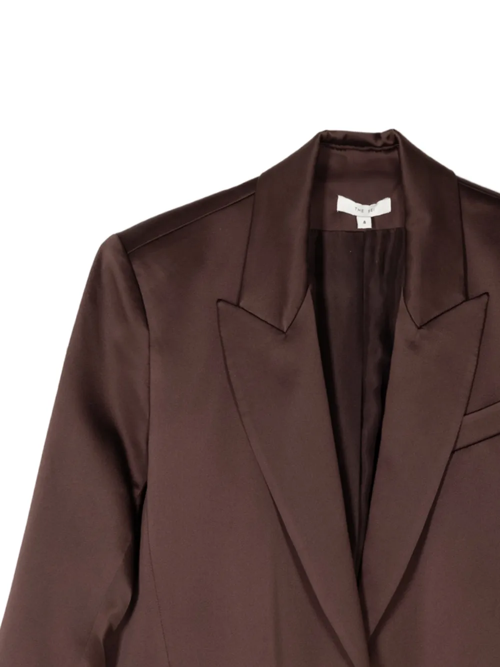  The Sei Oversized Silk Blazer - Brown 