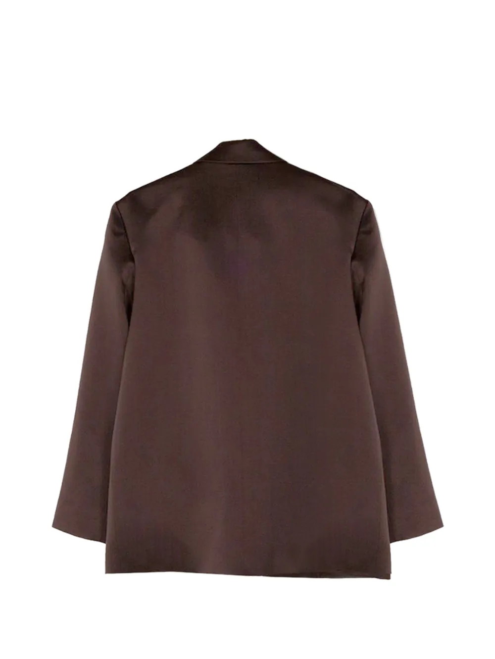  The Sei Oversized Silk Blazer - Brown 