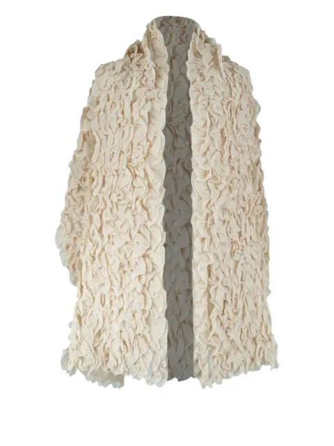 Giorgio Armani Pre-Owned ruffled silk shawl
