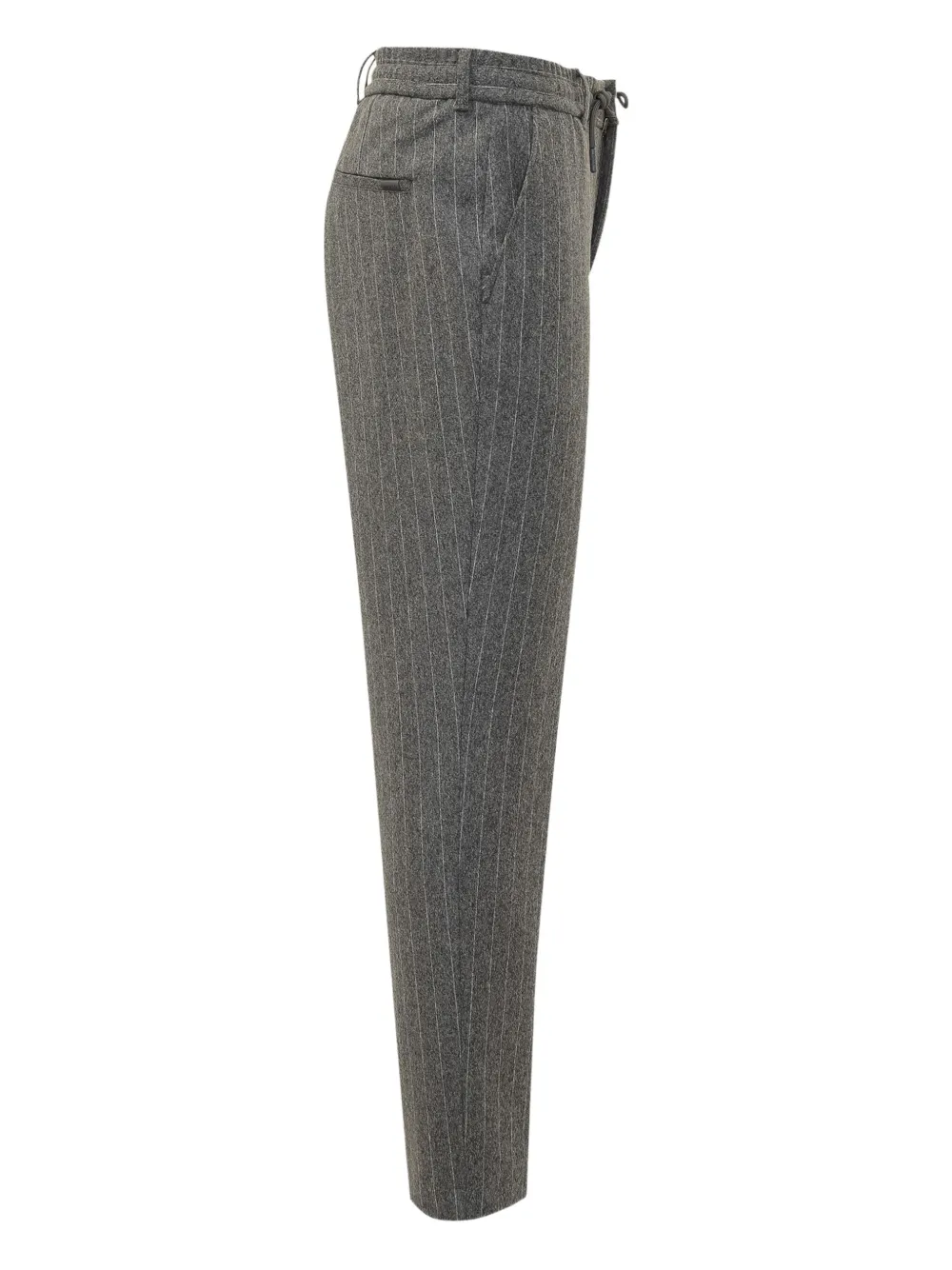 BOSS Broek met krijtstreep Grijs
