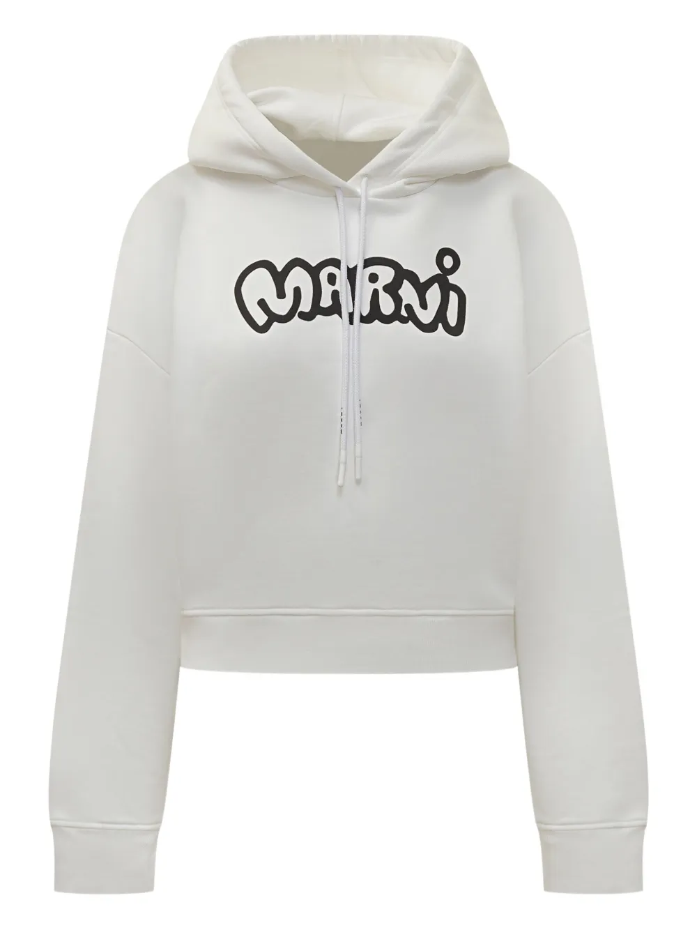 Marni logo-print hoodie | White | Image 1