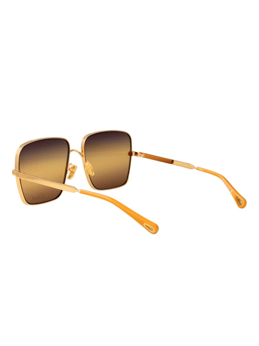 Chloé Eyewear Zonnebril met vierkant montuur Goud