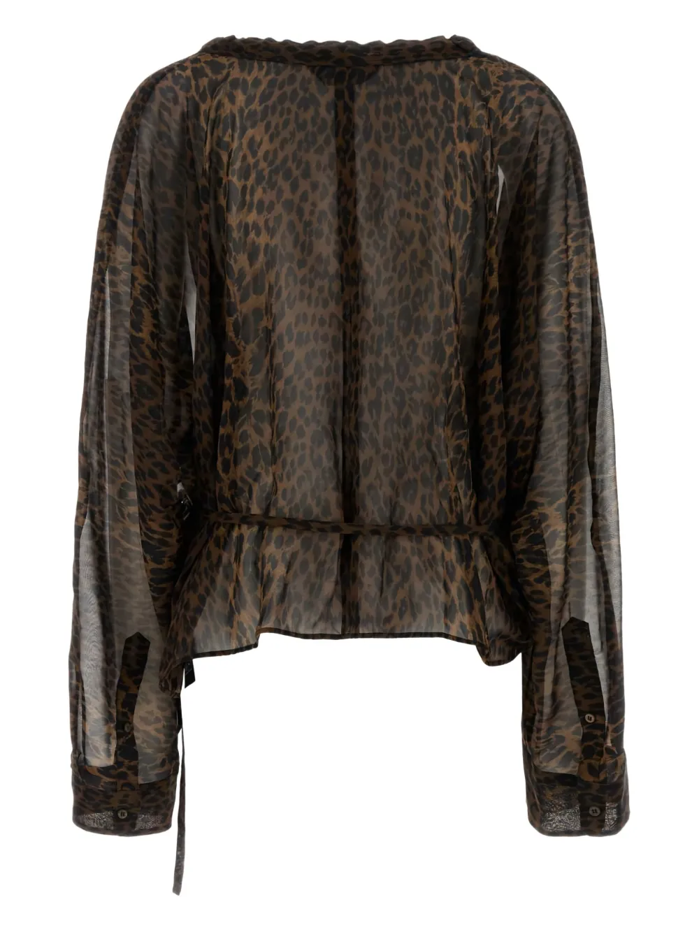 Balenciaga Blouse met print - Bruin