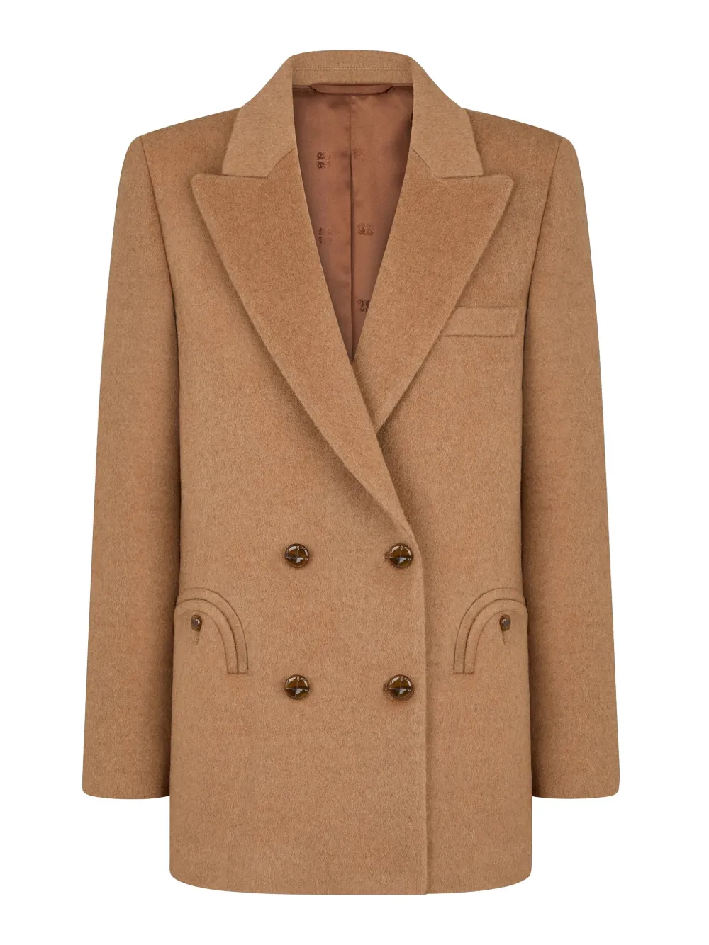 Blazé Milano Mylius Double-breasted Blazer In Brown