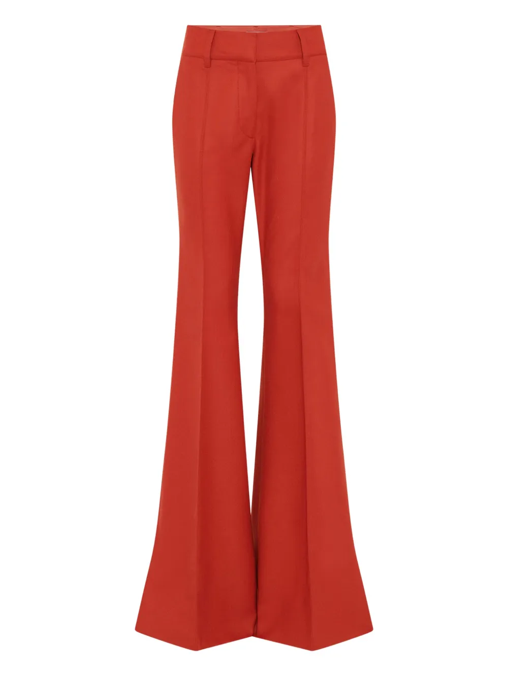 Gabriela Hearst Rhein Flared-leg Trousers In Orange