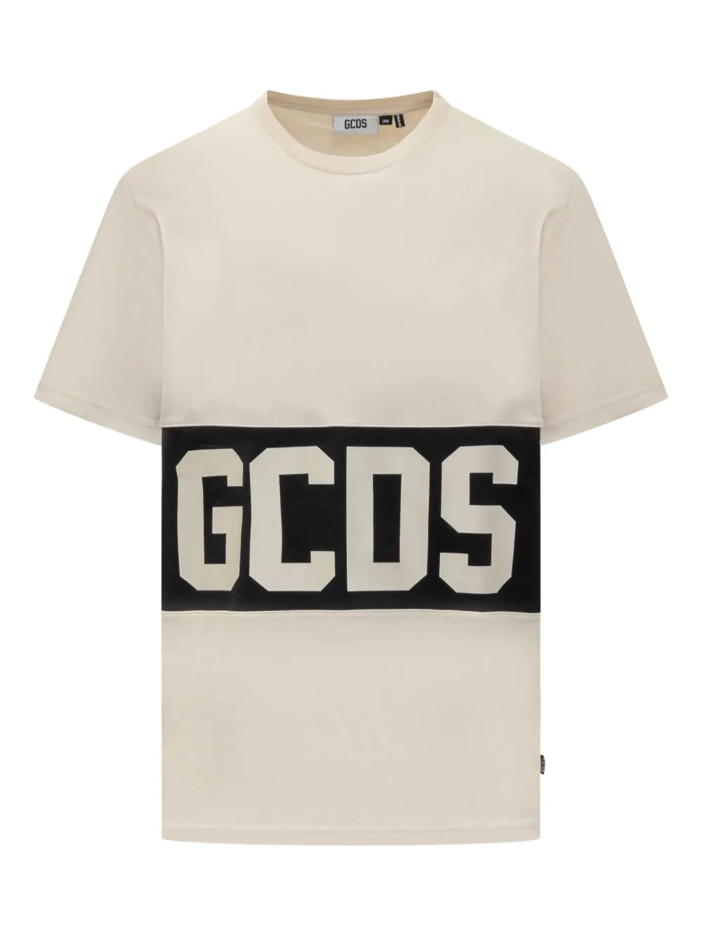 GCDS regular panel T-shirt | Neutrals | Image 1