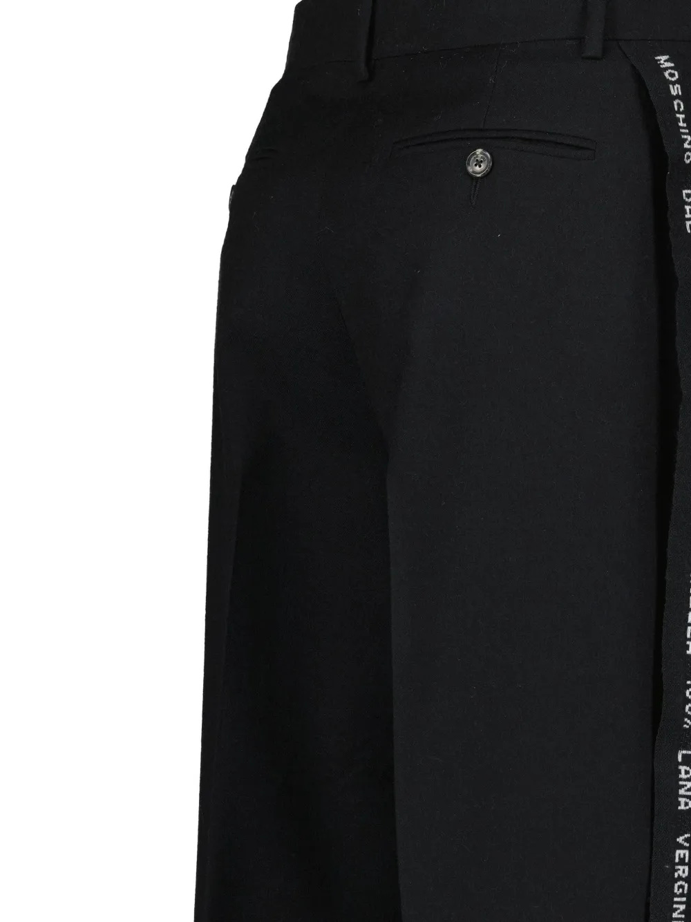 Moschino Belt Loop Casual Pants In Black