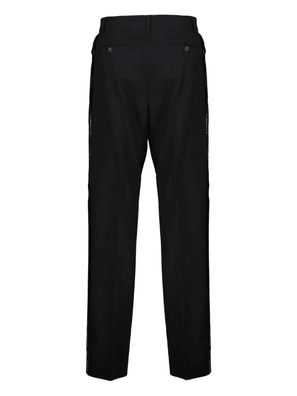 Moschino logo-trim trousers - Zwart