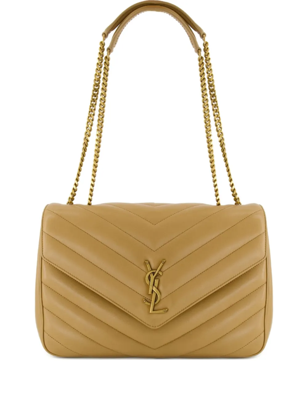 Saint Laurent large Loulou Matelassé shoulder Bag | Neutrals | Image 1