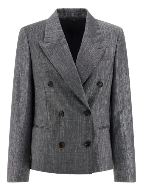 Brunello Cucinelli double-breasted twill blazer