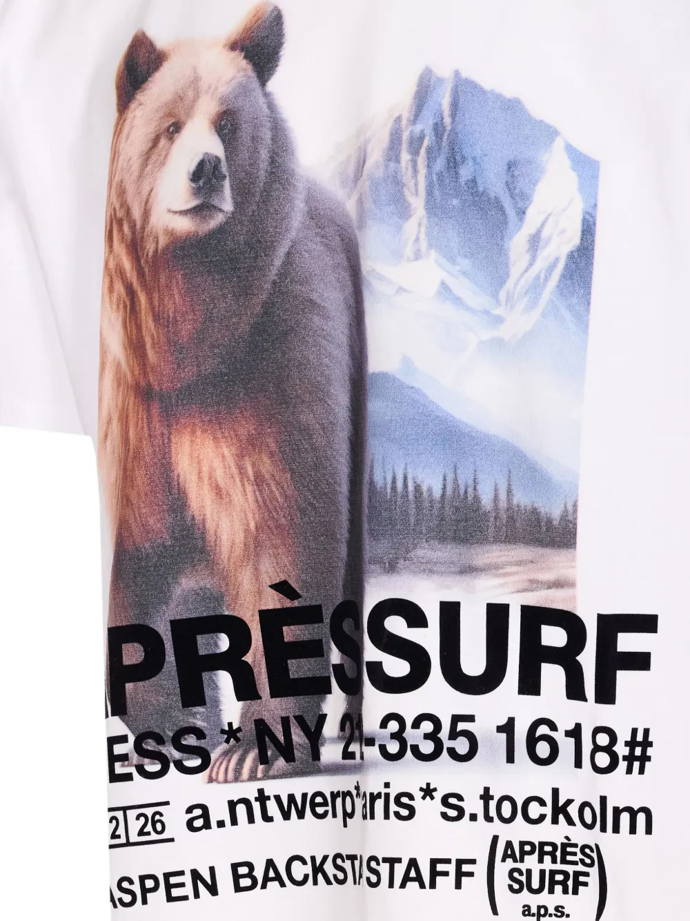  Après Surf My Mountain Printed T-shirt - White 