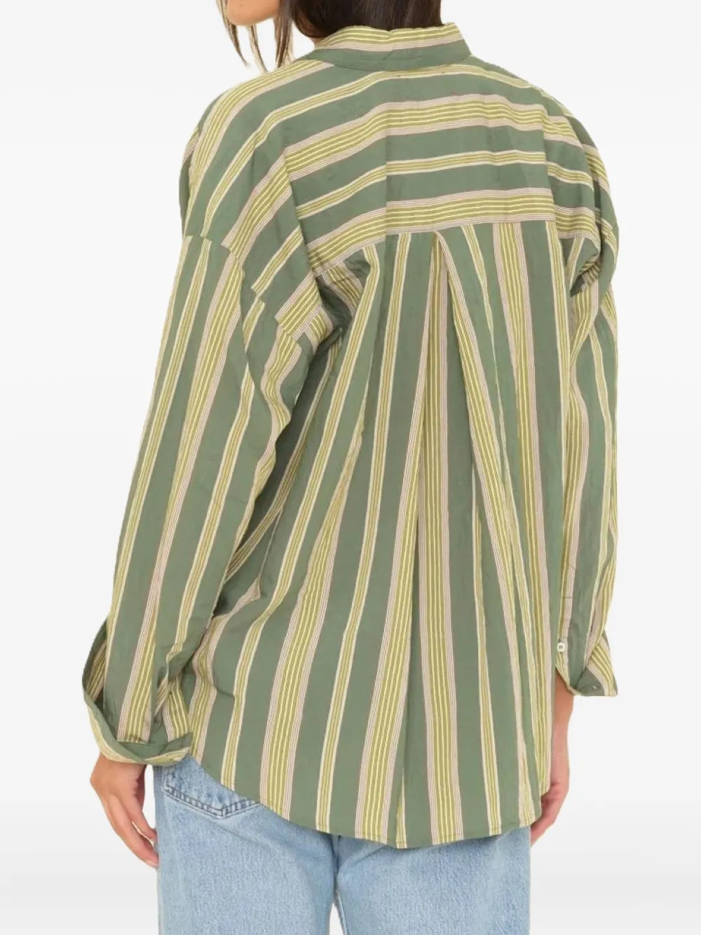 Xirena Jordy Striped Shirt In Green