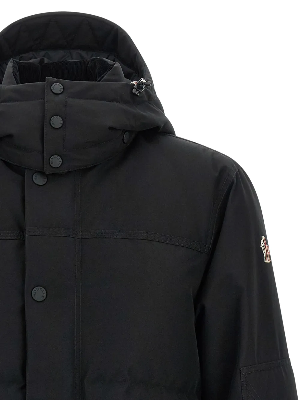 Moncler Grenoble Elfin Gore-Tex gelamineerd ski-jack met capuchon Zwart