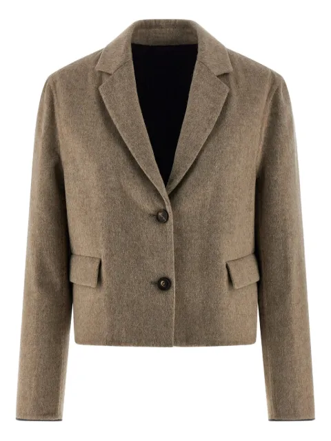 Brunello Cucinelli single-breasted wool blazer