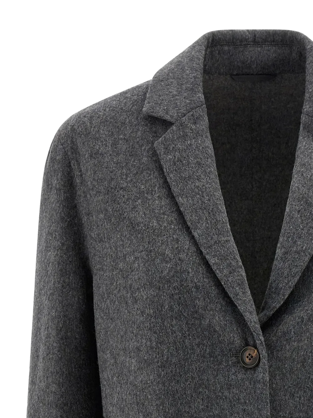 Brunello Cucinelli 'crop' Blazer In Gray