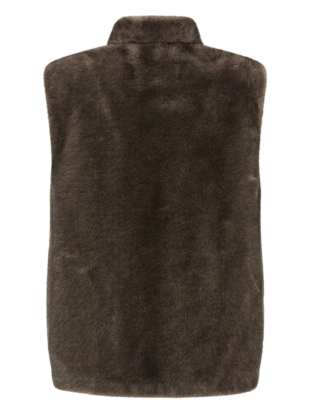 LOU ANDREA chaleco con dobladillo asimétrico y cuello de tortuga | Chamarras de lana | Image 2