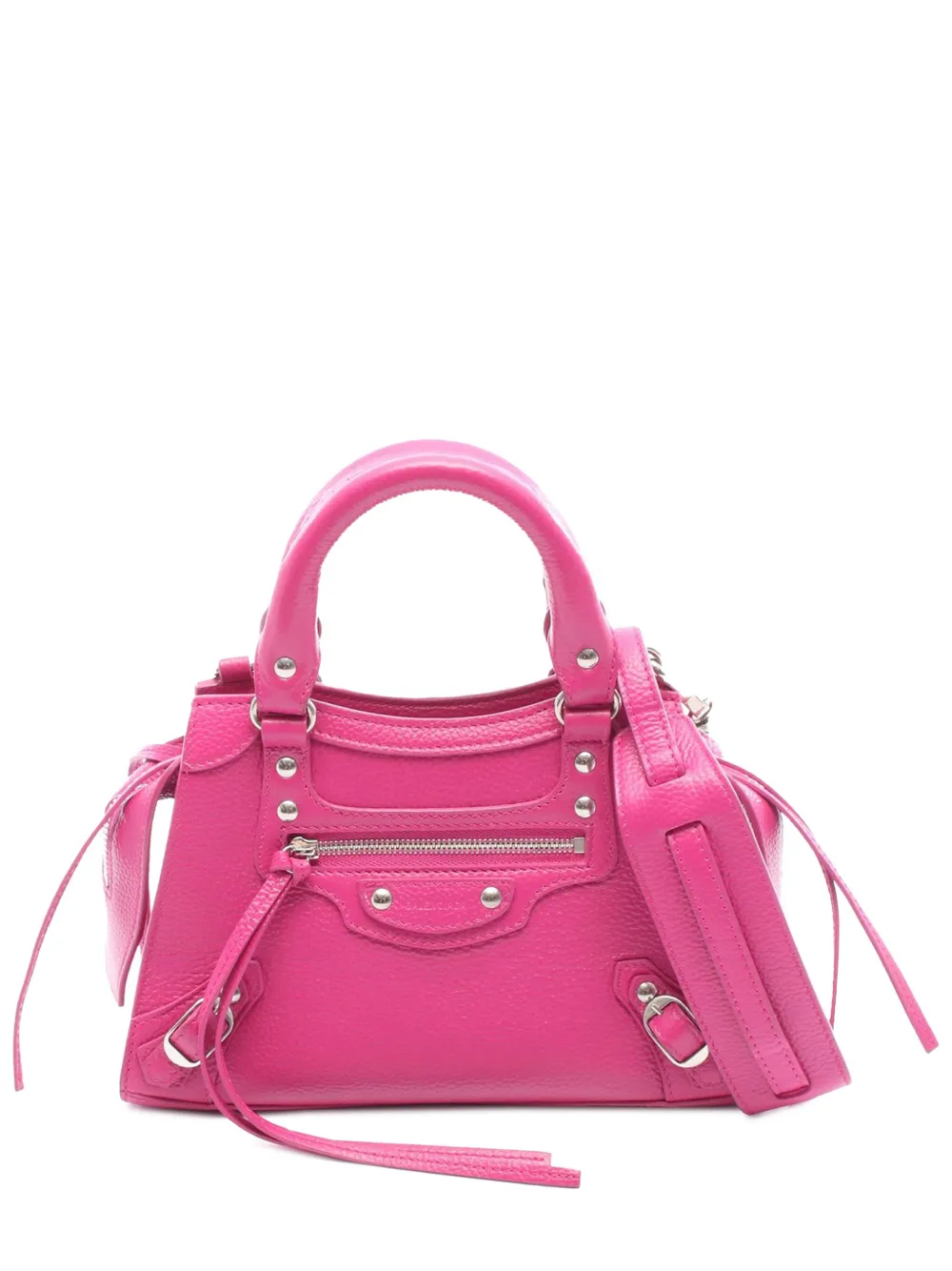 Balenciaga Pre-Owned 2010-2025 Nano Grained Calfskin Neo Classic City satchel - Rosa