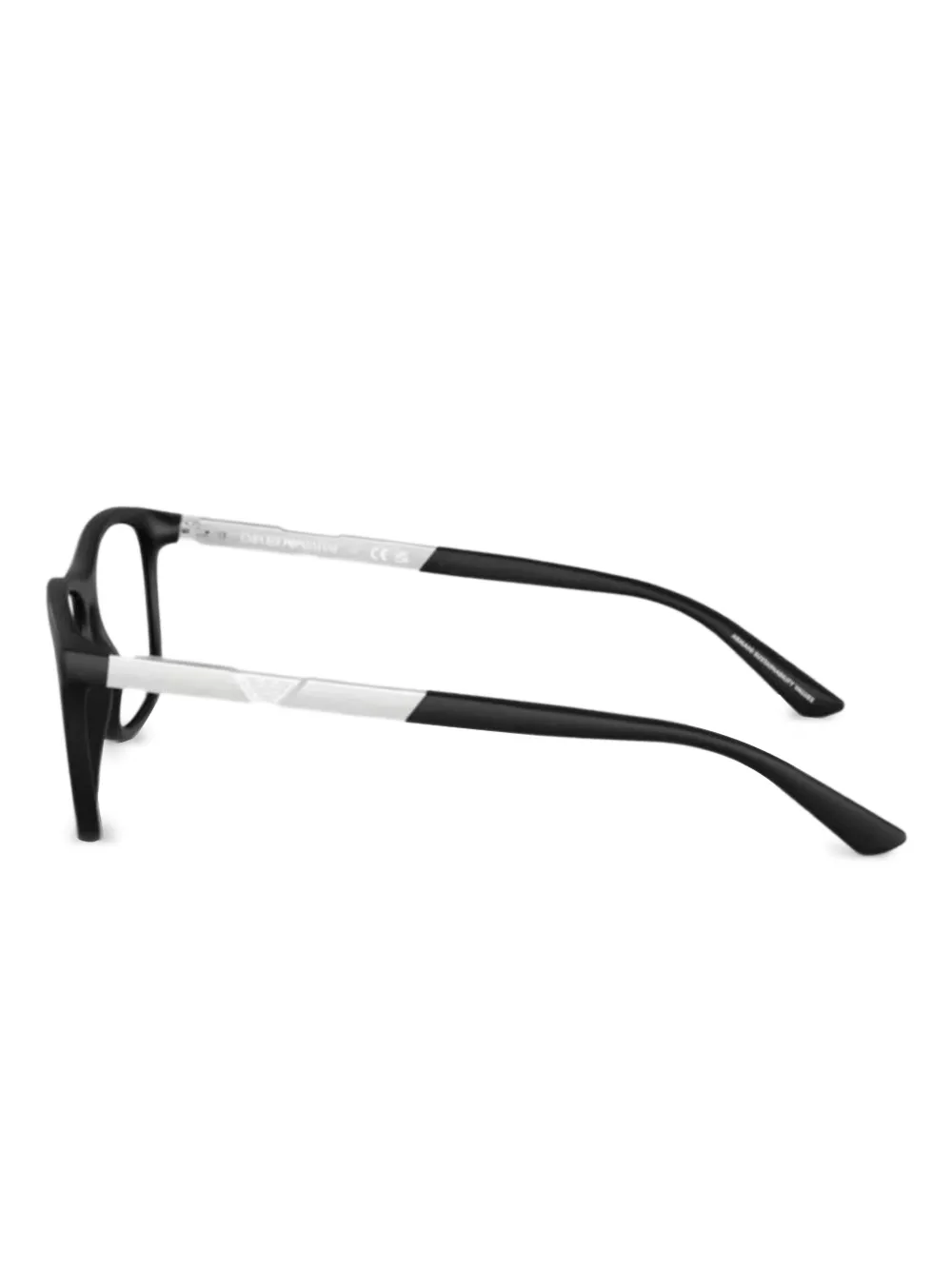 Emporio Armani Bril met vierkant montuur Zwart