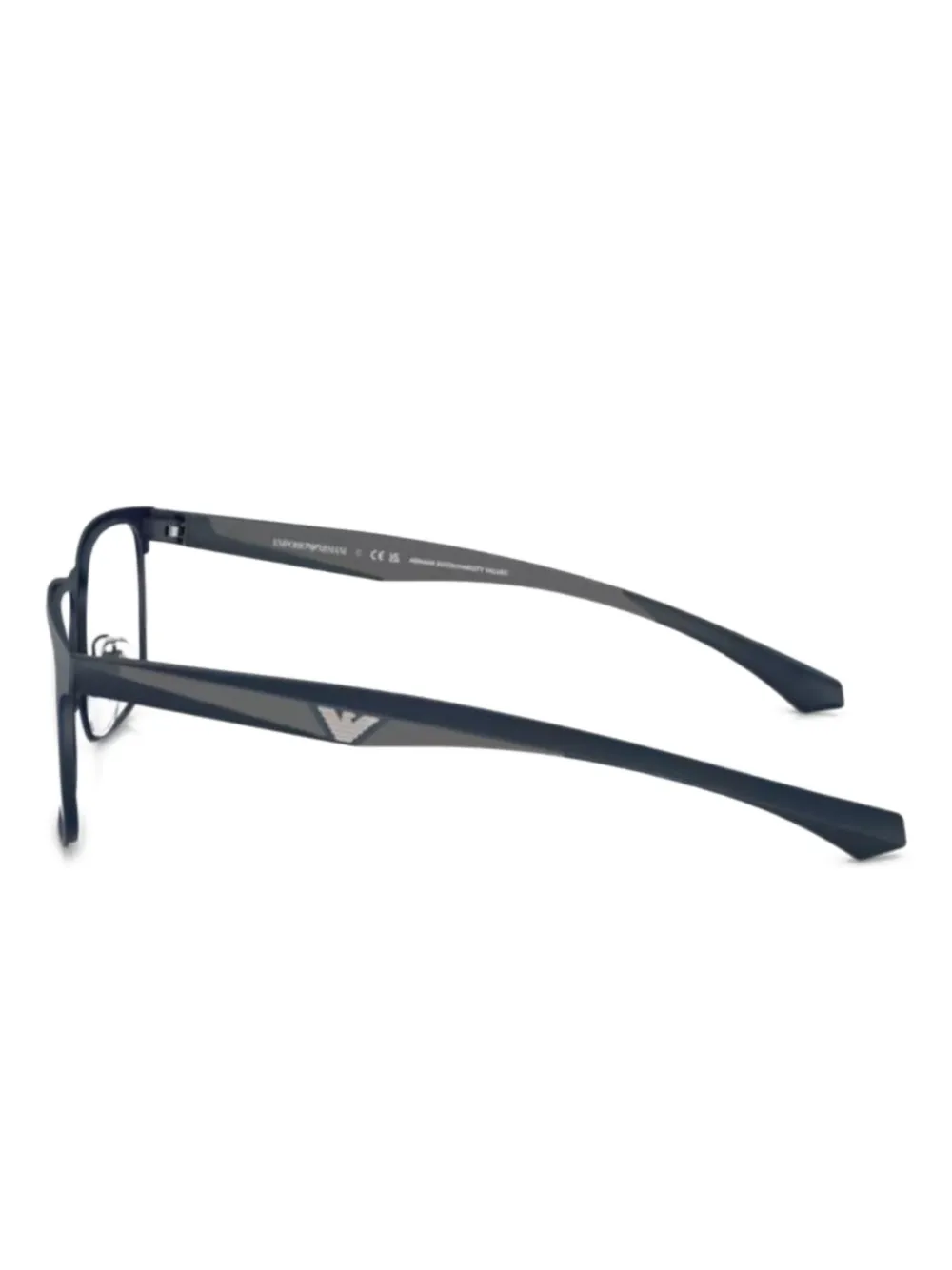 Emporio Armani Bril met rechthoekig montuur Blauw