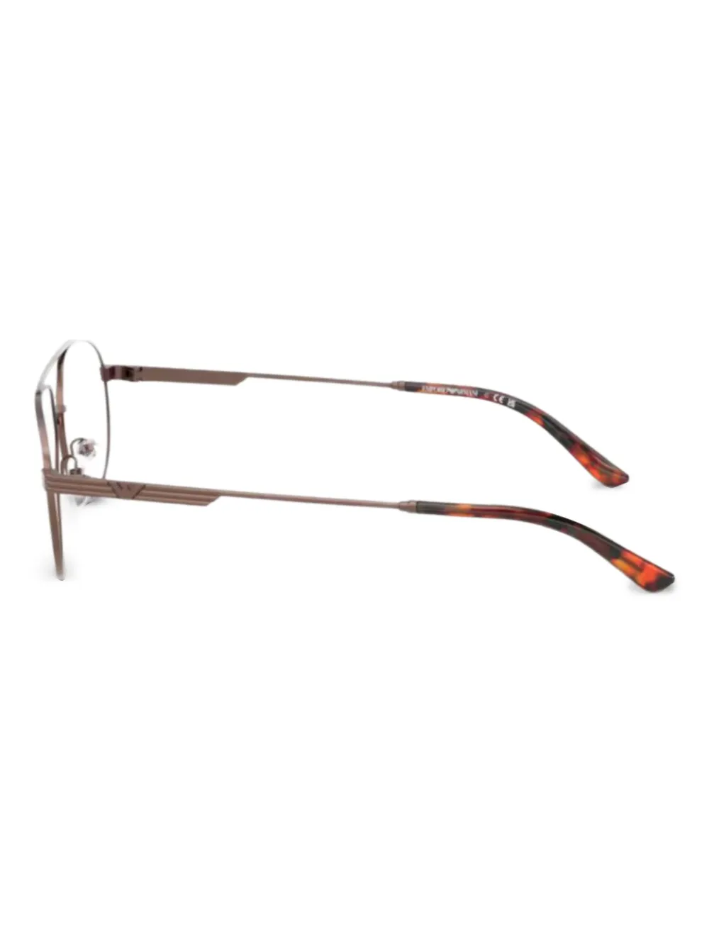 Emporio Armani Bril met rond montuur Bruin