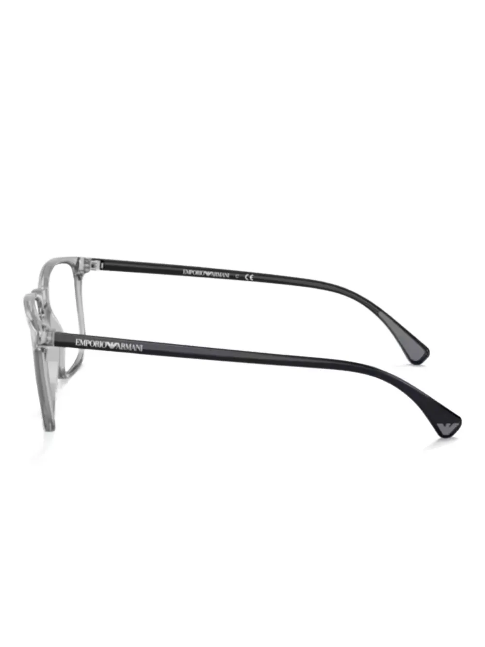 Emporio Armani Bril met vierkant montuur Grijs