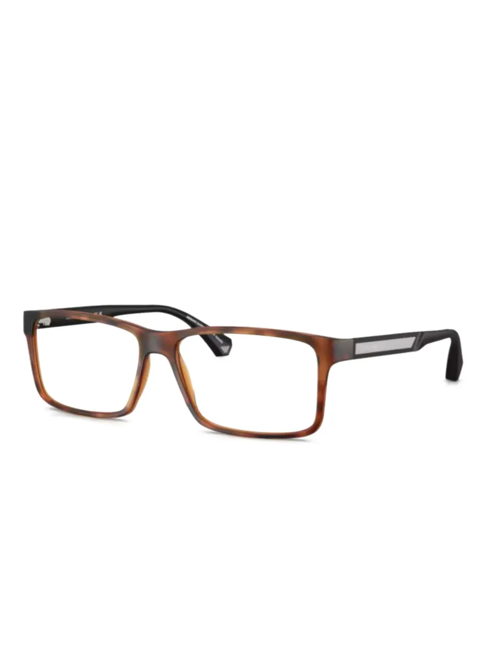 Emporio Armani rectangle-frame glasses | Brown | Image 1