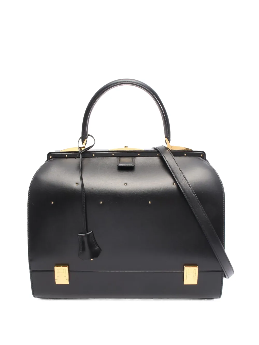 Hermès Pre-Owned 1995 Calfskin Sack Mallette satchel | Black | Image 1
